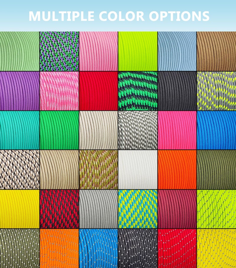 LUYADIN Paracord 240lb - Diameter 2mm Micro Utility Cord -3 Strand Parachute Spool Cord - 100ft 200ft,Paracord for Camping,Hiking,Fishing,Outdoor and DIY - Image 4